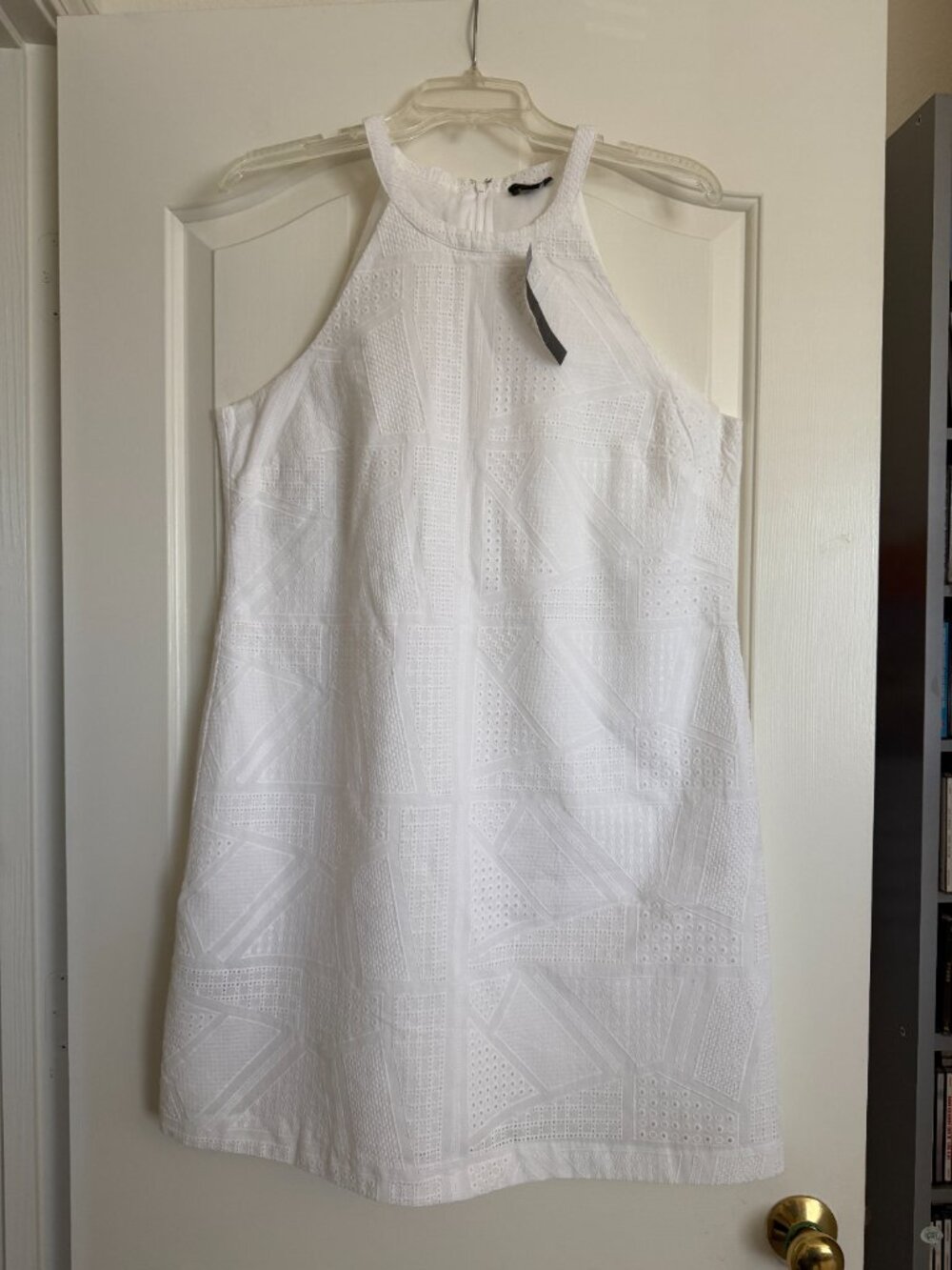 NWT Ann Taylor Size 12P Halter Eyelet Dress